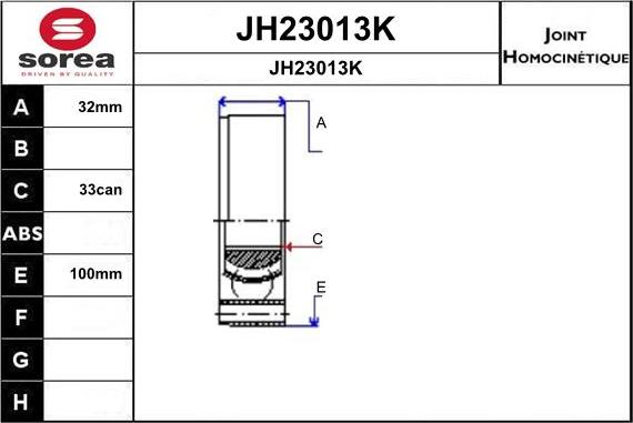 SNRA JH23013K - Kit giunti, Semiasse autozon.pro