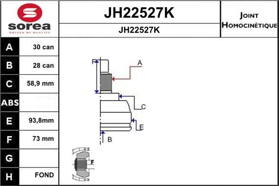 SNRA JH22527K - Kit giunti, Semiasse autozon.pro