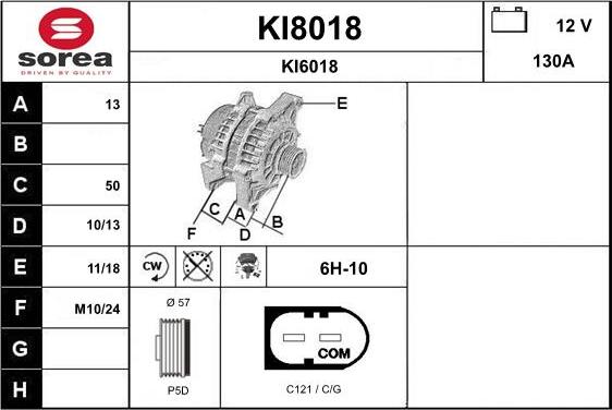 SNRA KI8018 - Alternatore autozon.pro