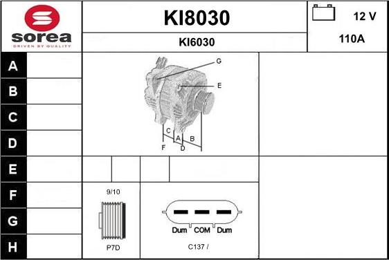 SNRA KI8030 - Alternatore autozon.pro