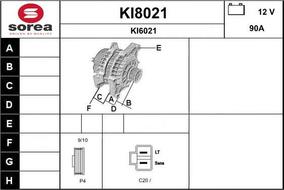 SNRA KI8021 - Alternatore autozon.pro