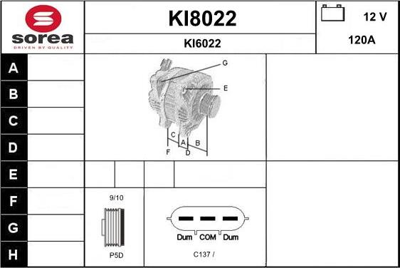 SNRA KI8022 - Alternatore autozon.pro