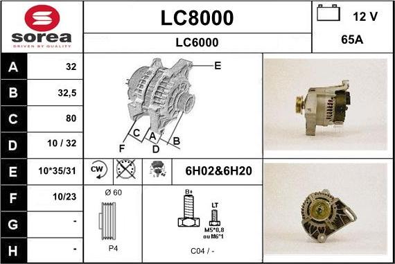 SNRA LC8000 - Alternatore autozon.pro