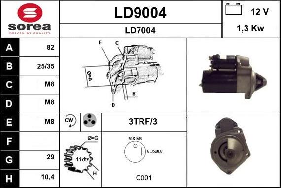 SNRA LD9004 - Motorino d'avviamento autozon.pro