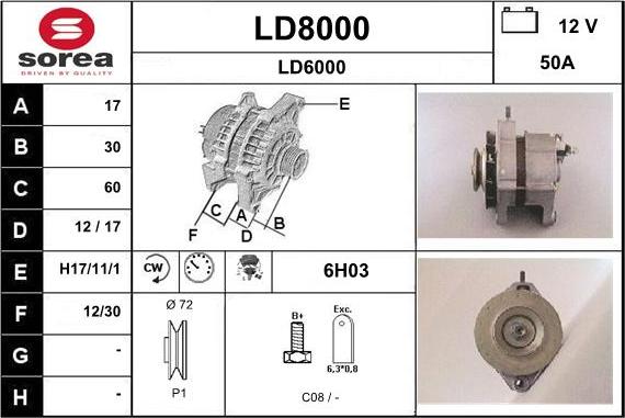 SNRA LD8000 - Alternatore autozon.pro