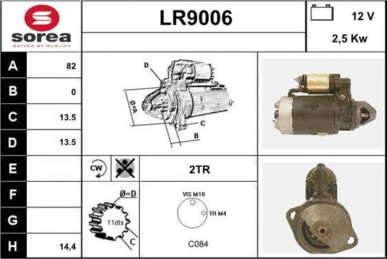 SNRA LR9006 - Motorino d'avviamento autozon.pro