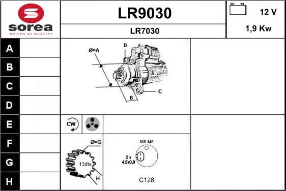 SNRA LR9030 - Motorino d'avviamento autozon.pro