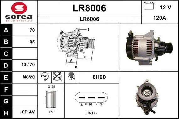 SNRA LR8006 - Alternatore autozon.pro