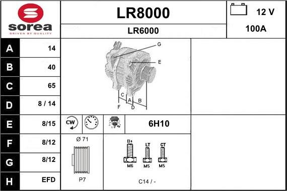 SNRA LR8000 - Alternatore autozon.pro