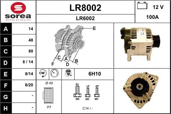 SNRA LR8002 - Alternatore autozon.pro