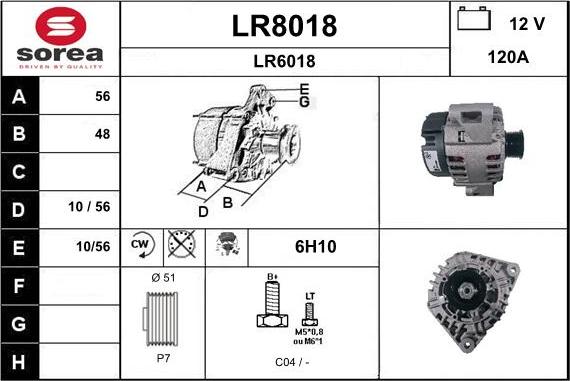 SNRA LR8018 - Alternatore autozon.pro