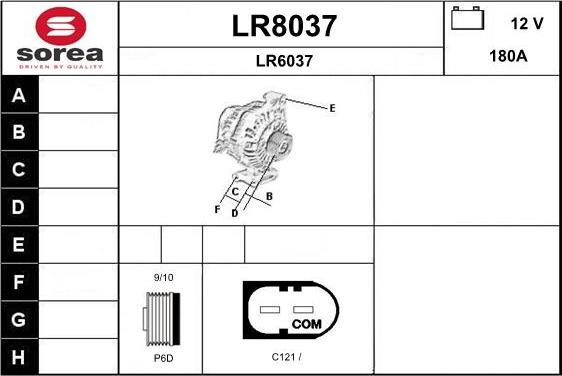 SNRA LR8037 - Alternatore autozon.pro