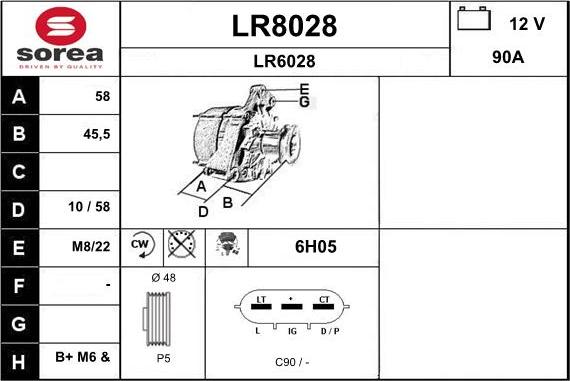 SNRA LR8028 - Alternatore autozon.pro