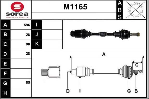 SNRA M1165 - Albero motore / Semiasse autozon.pro