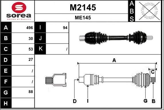 SNRA M2145 - Albero motore / Semiasse autozon.pro