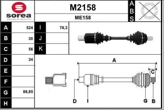 SNRA M2158 - Albero motore / Semiasse autozon.pro