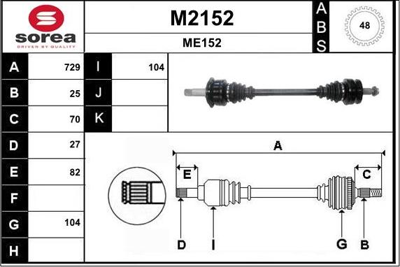 SNRA M2152 - Albero motore / Semiasse autozon.pro