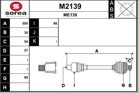 SNRA M2139 - Albero motore / Semiasse autozon.pro