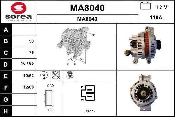 SNRA MA8040 - Alternatore autozon.pro