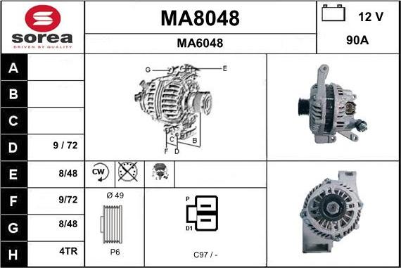 SNRA MA8048 - Alternatore autozon.pro