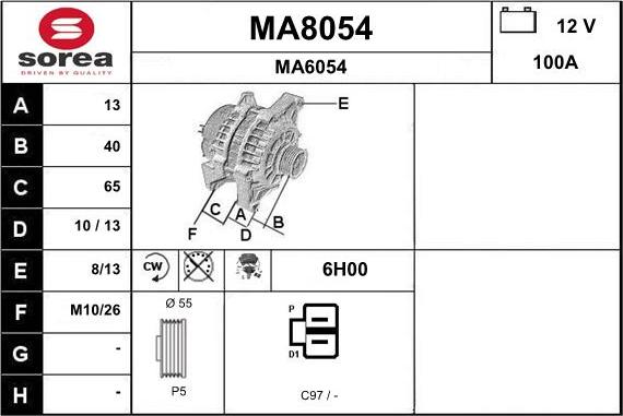 SNRA MA8054 - Alternatore autozon.pro