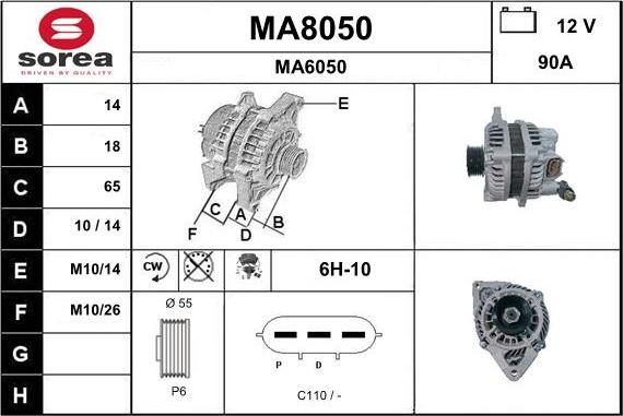 SNRA MA8050 - Alternatore autozon.pro