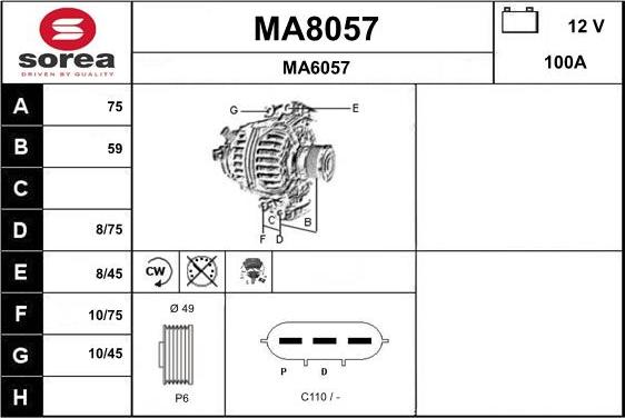 SNRA MA8057 - Alternatore autozon.pro