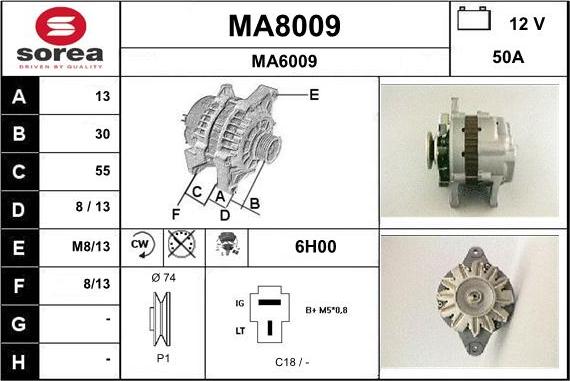 SNRA MA8009 - Alternatore autozon.pro