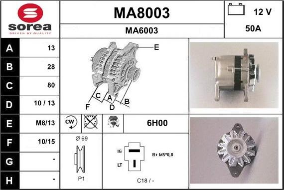 SNRA MA8003 - Alternatore autozon.pro