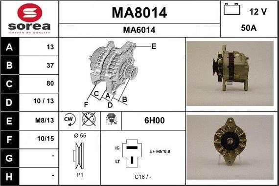 SNRA MA8014 - Alternatore autozon.pro