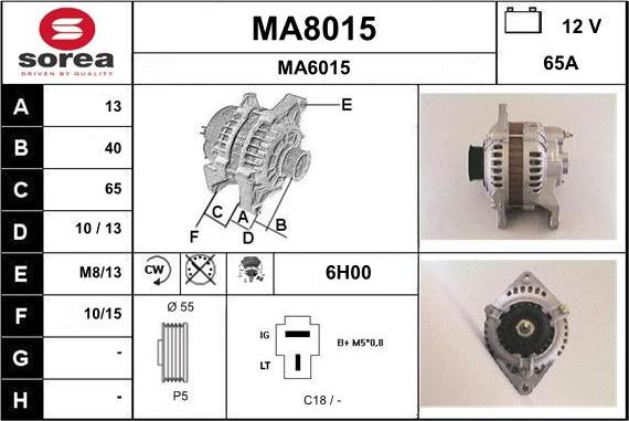 SNRA MA8015 - Alternatore autozon.pro