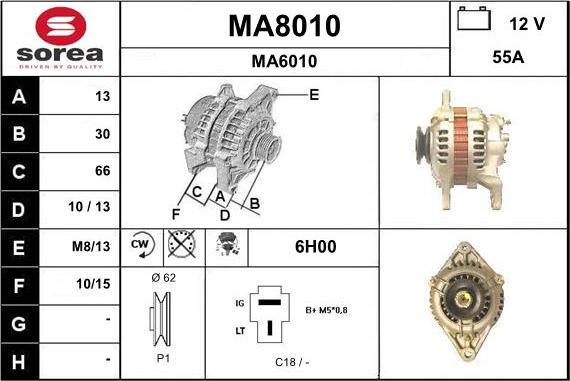 SNRA MA8010 - Alternatore autozon.pro