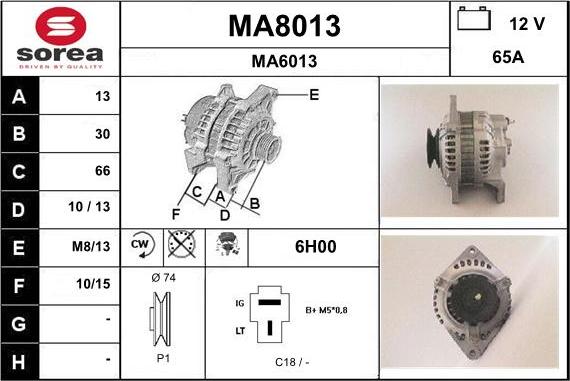 SNRA MA8013 - Alternatore autozon.pro