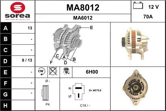 SNRA MA8012 - Alternatore autozon.pro