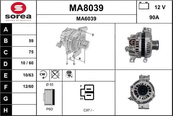 SNRA MA8039 - Alternatore autozon.pro