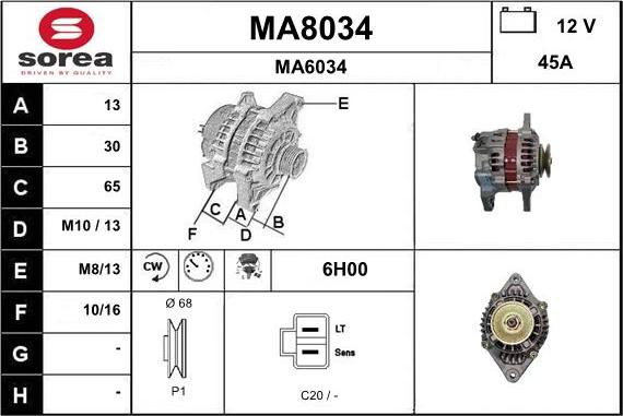 SNRA MA8034 - Alternatore autozon.pro