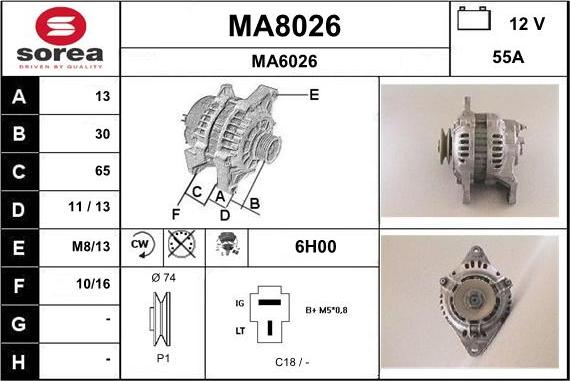 SNRA MA8026 - Alternatore autozon.pro