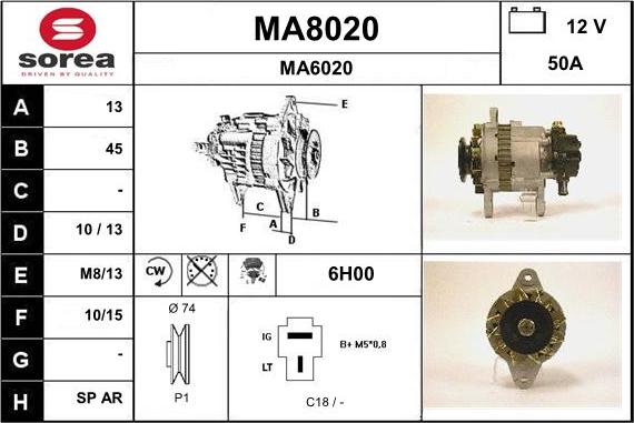 SNRA MA8020 - Alternatore autozon.pro