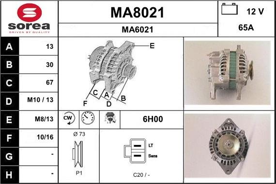 SNRA MA8021 - Alternatore autozon.pro