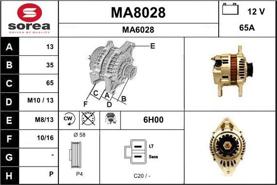 SNRA MA8028 - Alternatore autozon.pro