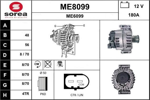 SNRA ME8099 - Alternatore autozon.pro