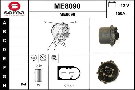 SNRA ME8090 - Alternatore autozon.pro