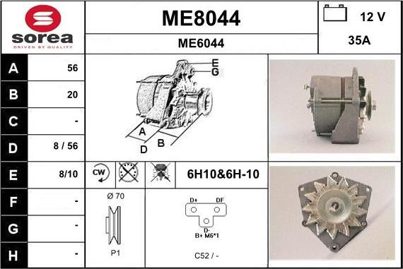 SNRA ME8044 - Alternatore autozon.pro