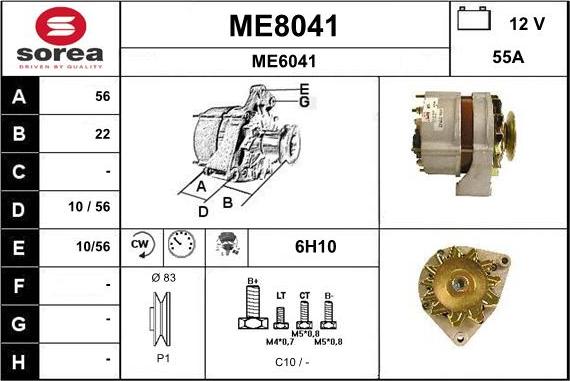 SNRA ME8041 - Alternatore autozon.pro