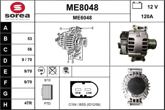 SNRA ME8048 - Alternatore autozon.pro