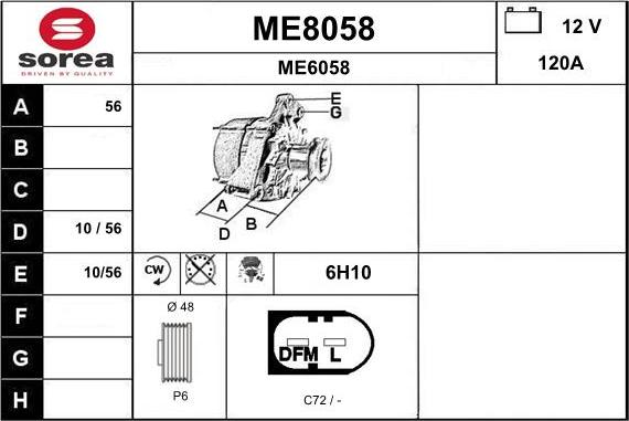 SNRA ME8058 - Alternatore autozon.pro