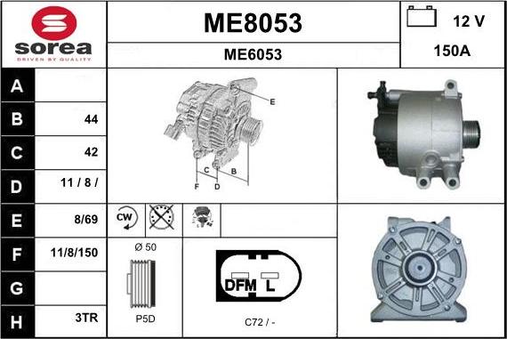 SNRA ME8053 - Alternatore autozon.pro