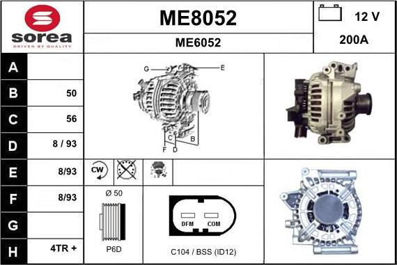 SNRA ME8052 - Alternatore autozon.pro