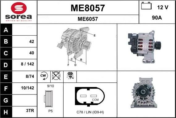 SNRA ME8057 - Alternatore autozon.pro