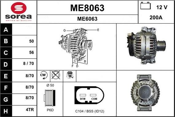 SNRA ME8063 - Alternatore autozon.pro